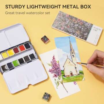 Paul Rubens Watercolor Set: Vibrant Colors & Portable Box