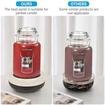 Tepaken Ceramic Candle Wax Warmer Wax Melt Warmer Wax Melter for Scented Wax, Yankee Jar Candles or Oil Candle Wax Burner Gifts for Home Office Decor Women as Gifts for Mom Grandma Women Girls