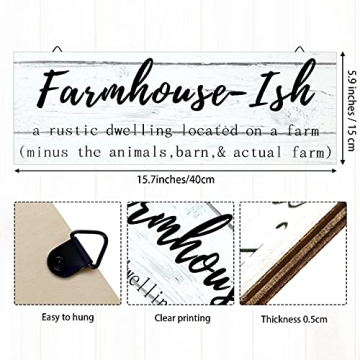 Maitys Rustic Farmhouse Sign for Cozy Home Decor