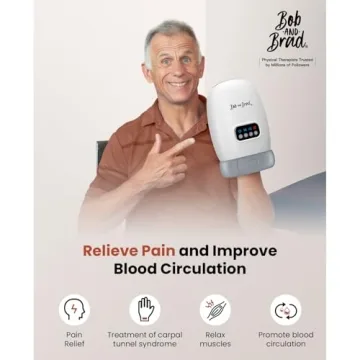 BOB AND BRAD Portable Hand Massager with Heat and Compression