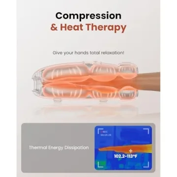 BOB AND BRAD Portable Hand Massager with Heat and Compression