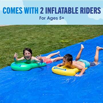 BACKYARD BLAST - 75' Heavy Duty Waterslide for Endless Fun