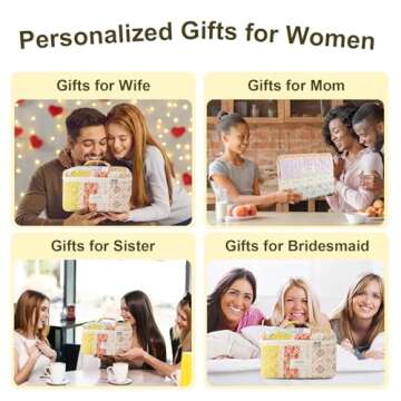 GISMTR 3Pcs Makeup Bag Cotton Quilted Travel Cosmetic Bag Cute Floral Makeup Pouch Large Toiletry Bag for Women Girls (Flower stitching)