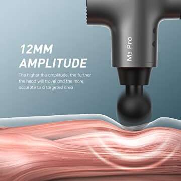 opove M3 Pro 2 Massage Gun Deep Tissue Percussion Muscle Massager for Workout, Handheld Percussive Fascia Gun for Athletes Fast Recovery, 30 Days Long Battery Life, 70lbs Stall Force