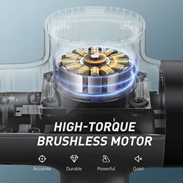 opove M3 Pro 2 Massage Gun Deep Tissue Percussion Muscle Massager for Workout, Handheld Percussive Fascia Gun for Athletes Fast Recovery, 30 Days Long Battery Life, 70lbs Stall Force