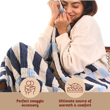 Folkulture Throw Blanket - Recycled Cotton & Stylish Design