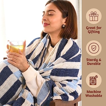 Folkulture Throw Blanket - Recycled Cotton & Stylish Design