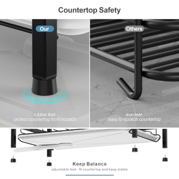 iSPECLE Dish Drying Rack with Automatic Drainage System