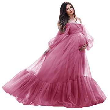 PRESEOSSA Tulle Maternity Dress for Photoshoot