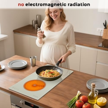 Karinear 2 Burners Electric Cooktop Stylish and Safe