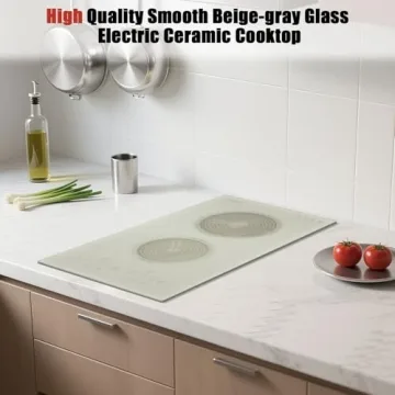 Karinear 2 Burners Electric Cooktop Stylish and Safe