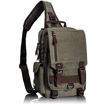 Leaper Retro Crossbody Bag - Stylish Canvas Messenger Bag for Men & Women