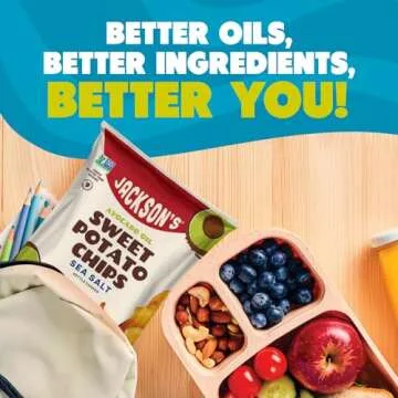 Jackson’s Sweet Potato Kettle Chips Avocado Oil Variety Pack made with Premium Oils (1 oz, Pack of 16) Sea Salt, Ranch, BBQ, and Spicy Jalapeno Flavors - Allergen-friendly, Gluten Free, Vegan