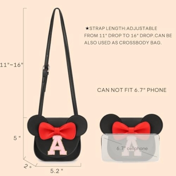 Mibasies Mini Mouse Ears Bow Toddler Purse