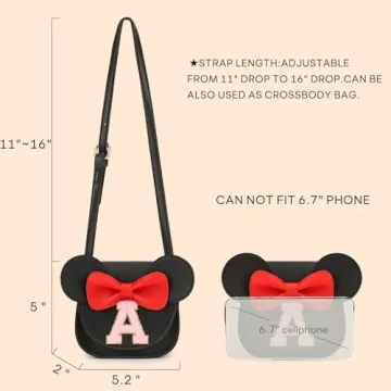 Mibasies Mini Mouse Ears Bow Toddler Purse
