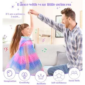 Toys for Girls,Princess Dresses for Girls Toys for 3 4 5 6 7 8 Year Old Girls,Toddler Princess Dress Up Clothes for Little Girls Halloween Costumes,Mermaid Kids Toys Set Easter Christmas Birthday Gift