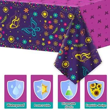 Wiooffen 3 Pcs Magic Movie Tablecloths for Parties