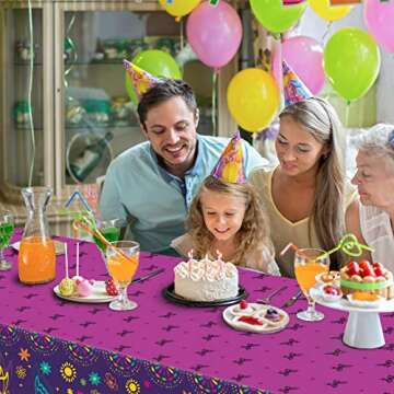 Wiooffen 3 Pcs Magic Movie Tablecloths for Parties