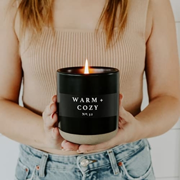 Warm and Cozy Soy Candle | Sweet Water Decor 12oz Jar