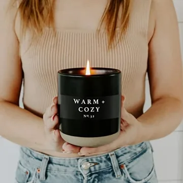 Warm and Cozy Soy Candle | Sweet Water Decor 12oz Jar