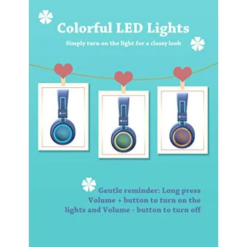 iClever Kids Bluetooth Headphones Safe Volume LED Lights