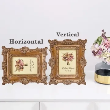 Elegantly Crafted JANDERART Vintage Picture Frame 4x6