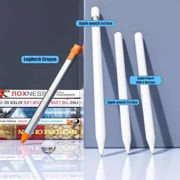 REEYEAR Realistic Fine Point Pencil Tips fits for Apple Pencil 2nd 1st Generation USB-C Version, Fine Tips Paperfeel Ipad Pro Pen 1st 2 Gen Replacement Nibs fits for Artists,Note-takers,White