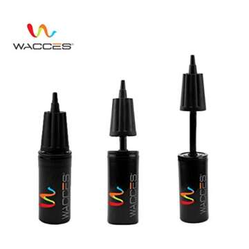 Wacces Professional Exercise, Stability and Yoga Ball for Fitness, Balance & Gym Workouts- Anti Burst - Quick Pump Included (Black, 55 cm)