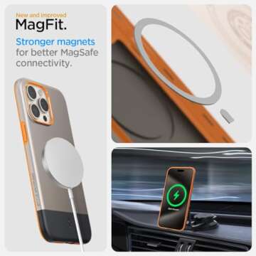 Spigen Style Armor MagFit Designed for iPhone 15 Pro Case (2023) [Military-Grade Protection] Compatible with MagSafe - Alpine Gold