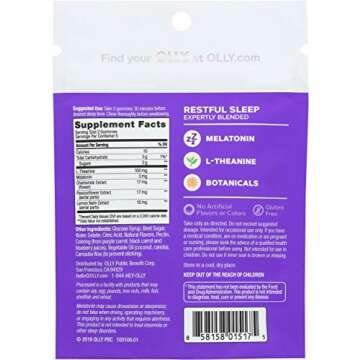 OLLY Blackberry Zen Restful Sleep Gummy, 10 CT