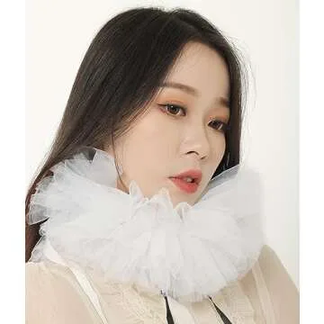 KOGOGO Victorian Ruffle Collar Costume Neckwear