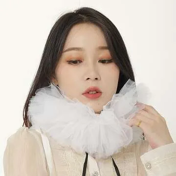 KOGOGO Victorian Ruffle Collar Costume Neckwear