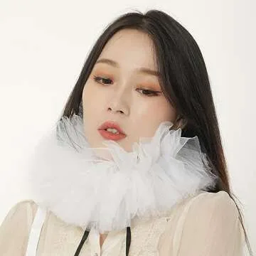 KOGOGO Victorian Ruffle Collar Costume Neckwear