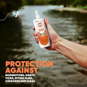 OFF! Family Care Insect & Mosquito Repellent Spritz, Bug Spray Containing 7% DEET, Unscented Repellent with Aloe Vera Protects Against Mosquitoes, 9 Oz