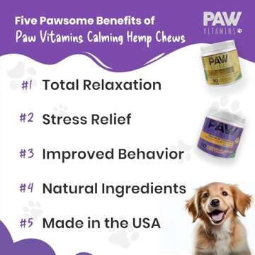 Calming Dog Chews with Hemp Oil and Valerian Root