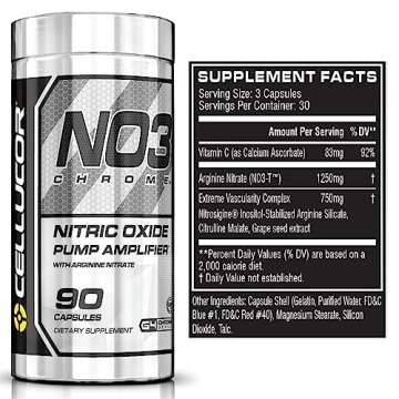Cellucor NO3 Chrome Nitric Oxide - Enhance Muscle Pumps