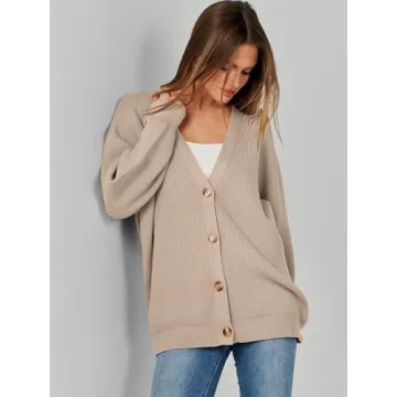 Caracilia Women's Oversized Cardigan Sweaters Fall 2024