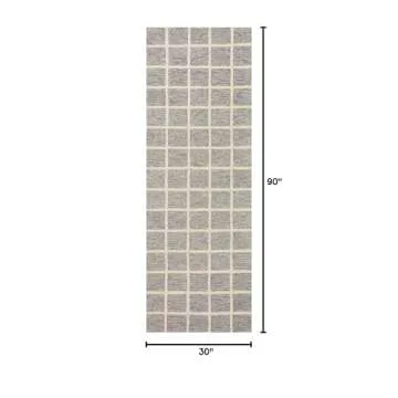 Loloi Polly Collection Area Rug in Slate/Ivory - Stylish & Durable