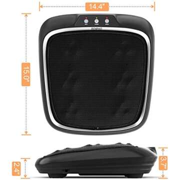 RENPHO Shiatsu Foot Massager with Heat, FSA & HSA Eligible, Heated Foot Massager for Muscle Relaxation, Deep Kneading Massage for Feet, Calves, and Legs, Fits up to Size 14 Feet