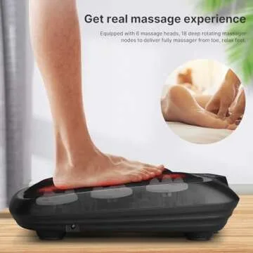 RENPHO Shiatsu Foot Massager with Heat, FSA & HSA Eligible, Heated Foot Massager for Muscle Relaxation, Deep Kneading Massage for Feet, Calves, and Legs, Fits up to Size 14 Feet