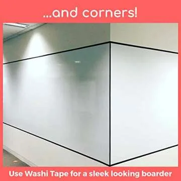 Whiteboard Wallpaper, Matte White, 4x6 ft Peel and Stick White Board, Dry Erase Decal & Projector Screen, Self-Adhesive Backing