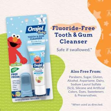 Orajel Elmo Tooth & Gum Cleanser - Fluoride-Free