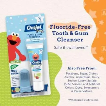 Orajel Elmo Tooth & Gum Cleanser - Fluoride-Free