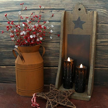 CVHOMEDECO Hand Dipped Flameless Candles with Remote