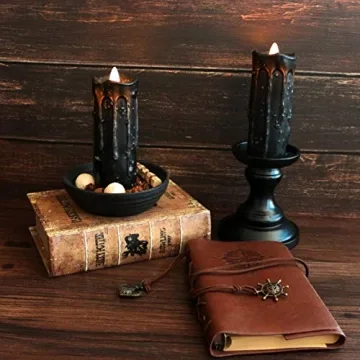 CVHOMEDECO Hand Dipped Flameless Candles with Remote