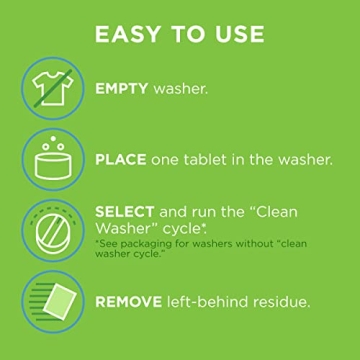 Affresh Washing Machine Cleaner, Cleans Front Load and Top Load Washers, Including HE, 3 Tablets