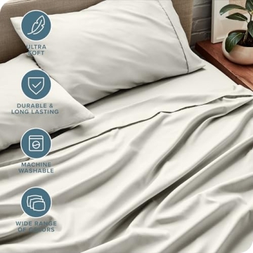 Bare Home Full Sheet Set - Ultra-Soft Microfiber & Deep Pockets