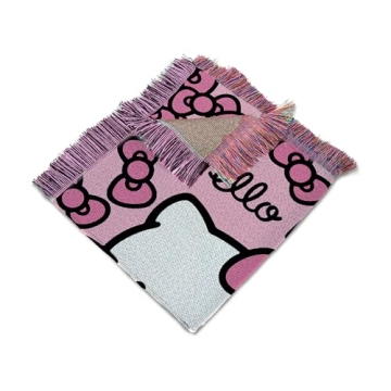 Northwest Hello Kitty Woven Blanket - Cozy & Colorful