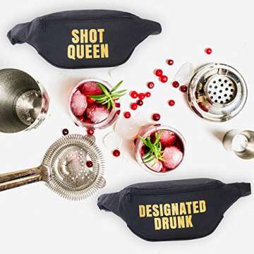 Bachelorette Fanny Pack Set (12 pack) Includes Bride Fanny Pack I Fanny Packs for Bachelorette Party...