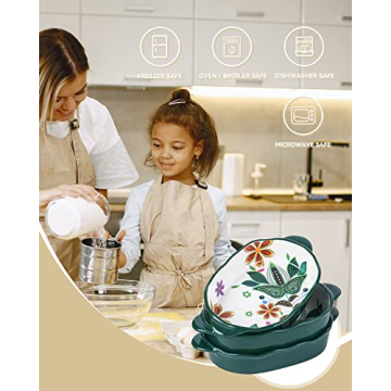 Set of 3 Stylish Ceramic Baking Dishes for Every Occasion